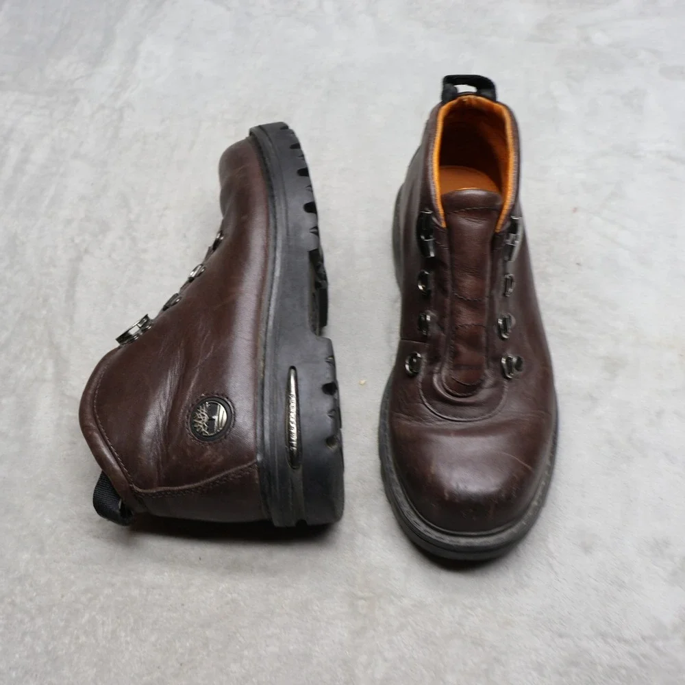Timberland Mens 7M Chukka Boots Brown Leather Euro Hiker Outdoor 20029 VTG READ